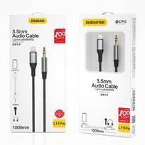 3.5mm to 3.5mm - Dudao Audio cable Lightning to mini jack 3.5mm Gray - 2 nuotrauka