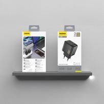 45w charger - Dudao A28PEU PD 45W GaN 2xUSB-C Įkroviklis - Juodas (Black) - 2 nuotrauka