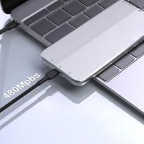 usb c 65w - Dudao L9C USB-C to USB-C 65W 2m Juodas (Black) - 6 nuotrauka