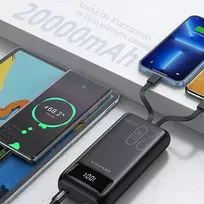 power bank 20000mah pd - Awei P169K, 20000mAh, 22.5W, juodas (black) - 2 nuotrauka