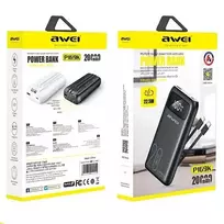 power bank 20000mah pd - Awei P169K, 20000mAh, 22.5W, juodas (black) - 4 nuotrauka