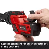 akumuliatorinis silikono pistoletas - Einhell TE-SG 18/10 Li - Solo, akumuliatorinis silikoninis pistoletas, 18 V, 2000 N - 2 nuotrauka