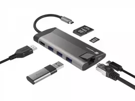 usb type c hdmi - NATEC MULTIPORT FOWLER PLUS USB-C, HDMI 4K, RJ45 - 5 nuotrauka