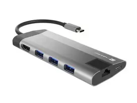 usb type c hdmi - NATEC MULTIPORT FOWLER PLUS USB-C, HDMI 4K, RJ45 - 7 nuotrauka