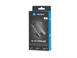 usb type c hdmi - NATEC MULTIPORT FOWLER PLUS USB-C, HDMI 4K, RJ45 - 8 nuotrauka