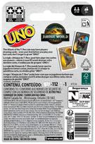 uno kortos - MATTEL GAMES UNO kortos Jurassic World Rebirth, JFT28 - 6 nuotrauka