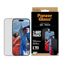privacy screen protector iphone 15 - PanzerGlass 2-Way Privacy Screen Protector iPhone 17 Air Ultra-Wide Fit - 5 nuotrauka