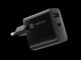charger pakrovejas - NATEC Charger Ribera GaN USB-A USB-C 45W | NUC-2143 - 5 nuotrauka