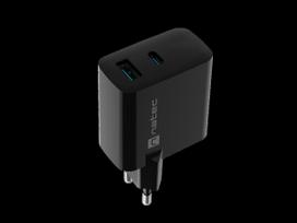 charger pakrovejas - NATEC Charger Ribera GaN USB-A USB-C 45W | NUC-2143 - 6 nuotrauka