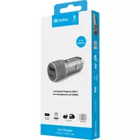 samsung ikroviklis - Automobilinio įkroviklio rinkinys Samsung 441-50 Car Charger, USB Type C/QC 3.0, pilka - 2 nuotrauka