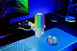 razer chroma - Razer Seiren V3 Chroma Balta (White) - 6 nuotrauka