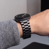 samsung laikrodziai - Tech-Protect watch strap Stainless Samsung Galaxy Watch8/8 Classic 40/44/46mm, black | 5906302331215 - 4 nuotrauka