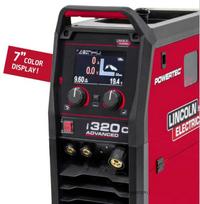degikliai mig - MIG Suvirinimo aparatas Powertec i320C Advanced (su MIG degikliu), Lincoln Electric - 4 nuotrauka