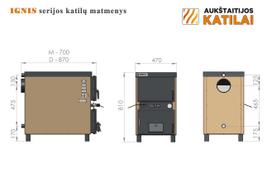 kieto kuro katilai - AKT Ignis M, 10 kW - 4 nuotrauka