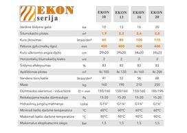 kieto kuro katilai - Kieto kuro katilas EKON, apatinio degimo, 10kW - 2 nuotrauka