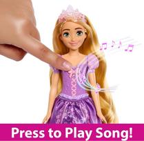 anglu pasaka - Mattel Disney Princess Dainuojanti lėlė Auksaplaukė (Rapunzel) HPD41, 30 cm - 4 nuotrauka