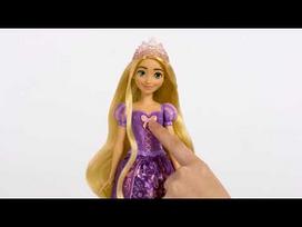 anglu pasaka - Mattel Disney Princess Dainuojanti lėlė Auksaplaukė (Rapunzel) HPD41, 30 cm - 7 nuotrauka