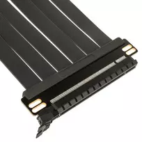 pcie riser - Kolink PCI Express 5.0 x16 to x16 Riser-Kabelis, 180 laipsnių, Juodas (Black) - 30cm - 3 nuotrauka