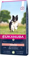 mazu veisliu sausas maistas sunims su eriena - Eukanuba Life Care Senior S/M Lamb & Rice 12 kg - 2 nuotrauka
