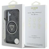 galaxy s25 plus - Guess "4G Glitter Triangle Buttons MagSafe Case Galaxy S25 Plus" Black - 2 nuotrauka