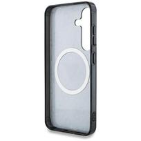 galaxy s25 plus - Guess "4G Glitter Triangle Buttons MagSafe Case Galaxy S25 Plus" Black - 3 nuotrauka