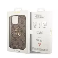 deklas iphone 15 pro guess - Guess "4G Big Metal Logo iPhone 15 Pro" Brown - 2 nuotrauka