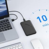 usb 3.0 ssd - Orico 25PW1C-C3 2.5" HDD/SSD USB-C 3.1 6Gb/s Disk Drive Juodas (Black) - 2 nuotrauka