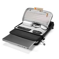 nesiojamo kompiuterio 14 deklas - Tech-Protect Defender VR Laptop Bag 13-14 - Black - 11 nuotrauka