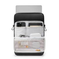 nesiojamo kompiuterio 14 deklas - Tech-Protect Defender VR Laptop Bag 13-14 - Black - 12 nuotrauka