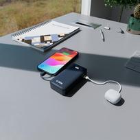 power bank usb c 10000 mah - SBS TTBB10000LCDTCPD20B, 10000mAh, 20W, USB-C, skaitmeninis ekranas, tamsiai pilka - 3 nuotrauka