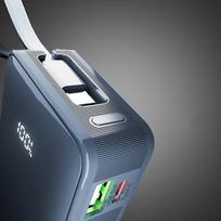 power bank usb c 10000 mah - SBS TTBB10000LCDTCPD20B, 10000mAh, 20W, USB-C, skaitmeninis ekranas, tamsiai pilka - 6 nuotrauka