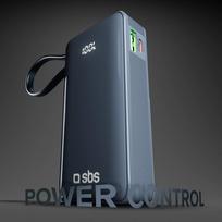 power bank usb c 10000 mah - SBS TTBB10000LCDTCPD20B, 10000mAh, 20W, USB-C, skaitmeninis ekranas, tamsiai pilka - 9 nuotrauka