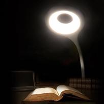 led usb laidas - Wozinsky Mini Wireless LED Reading Lamp with Clip + USB-C Cable, Balta (White) - 3 nuotrauka