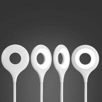 led usb laidas - Wozinsky Mini Wireless LED Reading Lamp with Clip + USB-C Cable, Balta (White) - 4 nuotrauka