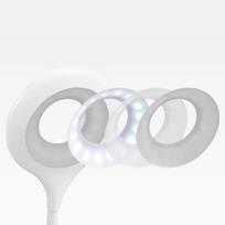 led usb laidas - Wozinsky Mini Wireless LED Reading Lamp with Clip + USB-C Cable, Balta (White) - 5 nuotrauka
