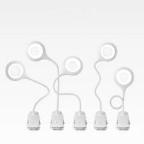 led usb laidas - Wozinsky Mini Wireless LED Reading Lamp with Clip + USB-C Cable, Balta (White) - 6 nuotrauka