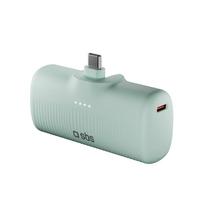 5000 mah power bank - SBS EcoPower 5000 mAh 10W Powerbank su integruotu USB-C prievadu - žalias - 2 nuotrauka
