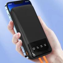 usb c lightning - Dudao K6Pro, 10000mAh, juodas (black) - 8 nuotrauka