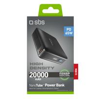 isorine baterija 20000mah - SBS HD 20000 + LCD 65W, 20000mAh, 65W, juodas (black) - 2 nuotrauka