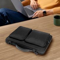 laptop dekl - Laptop Bag 13-14 Tech-Protect Defender Bag - Black - 2 nuotrauka