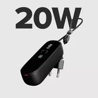5000 mah power bank - SBS Hybrid PD 20W 5000mAh Power Bank, black - 6 nuotrauka