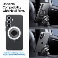 magsafe - Spigen MFT13 MagSafe automobilinis laikiklis 2in1 sidabrinis (Silver) - 3 nuotrauka