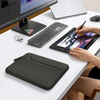 krepsys nesiojamam kompiuteriui 16 - Tech-Protect Sleeve Laptop Bag 15-16 - Green - 8 nuotrauka