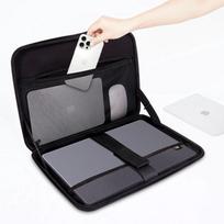 krepsys nesiojamam kompiuteriui 16 - Tech-Protect Kevlar Pro Laptop Case 15-16" - Black - 11 nuotrauka