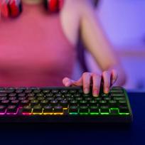 gaming keyboard - Wozinsky WKG-200 RGB Membraninė Klaviatūra Žaidimams su Ratuku - Juodas (Black) - 4 nuotrauka