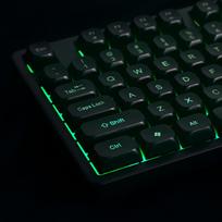 gaming keyboard - Wozinsky WKG-200 RGB Membraninė Klaviatūra Žaidimams su Ratuku - Juodas (Black) - 6 nuotrauka