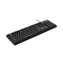 gaming keyboard - Wozinsky WKG-200 RGB Membraninė Klaviatūra Žaidimams su Ratuku - Juodas (Black) - 11 nuotrauka