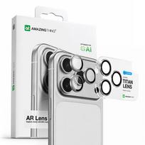 iphone 17 stiklas - AmazingThing Sapphire Camera Glass for iPhone 17 Pro / Pro Max - with Silver Frame - 2 nuotrauka