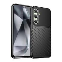 samsung galaxy s24 fe deklas - Hurtel Thunder Case for Samsung Galaxy S24 FE Silikoninis Apsauginis Dangtelis - Juodas (Black) - 7 nuotrauka