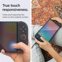 nintendo switch ekranas - Spigen "Glas.Tr EZ Fit" Grūdintas Stiklas 2 vnt. pakuotė Nintendo Switch 2 - Skaidrus (Transparent) - 5 nuotrauka